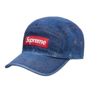 SUPREME WASHED CHINO TWILL CAMP CAP/ DENIM OS FW22  WEEK 1 (IN HAND) AUT…